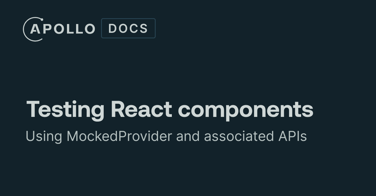 Odyssey react deals test